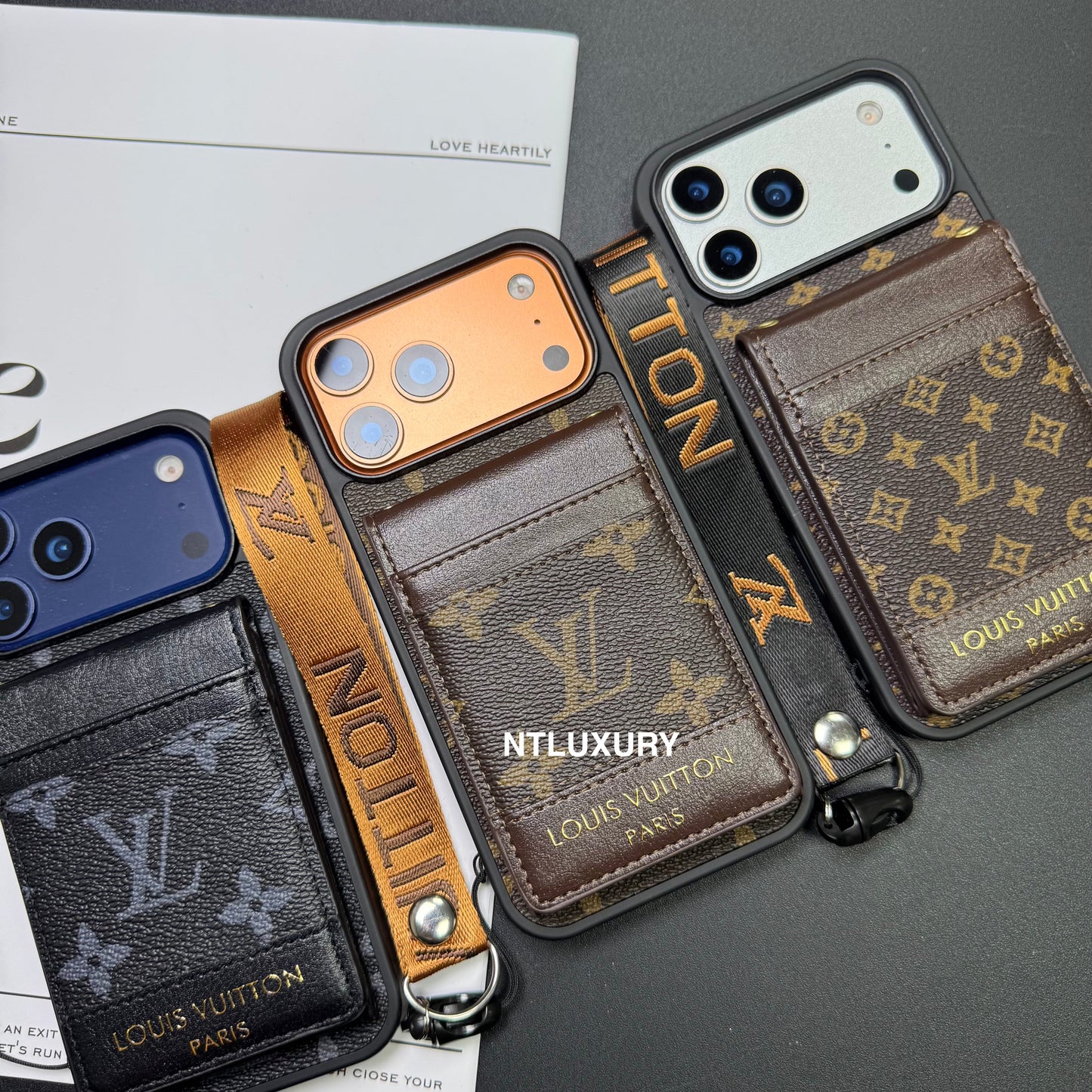 Traditional Love Phone Case with Mirror Back-Purse