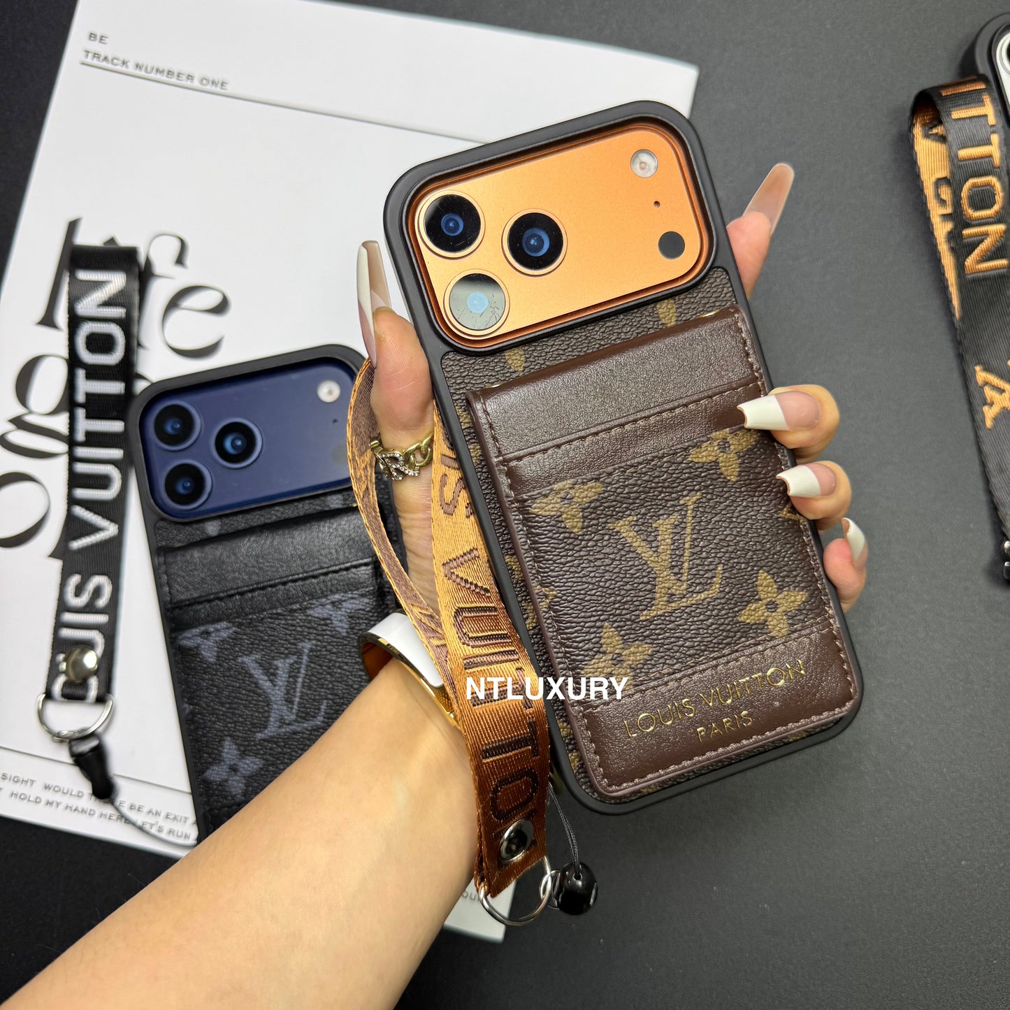 Traditional Love Phone Case with Mirror Back-Purse