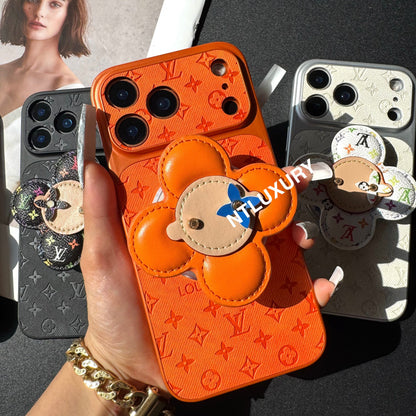 Orange Juice Denim Love Handyhülle mit Magsafe Halter (Wood Doll)