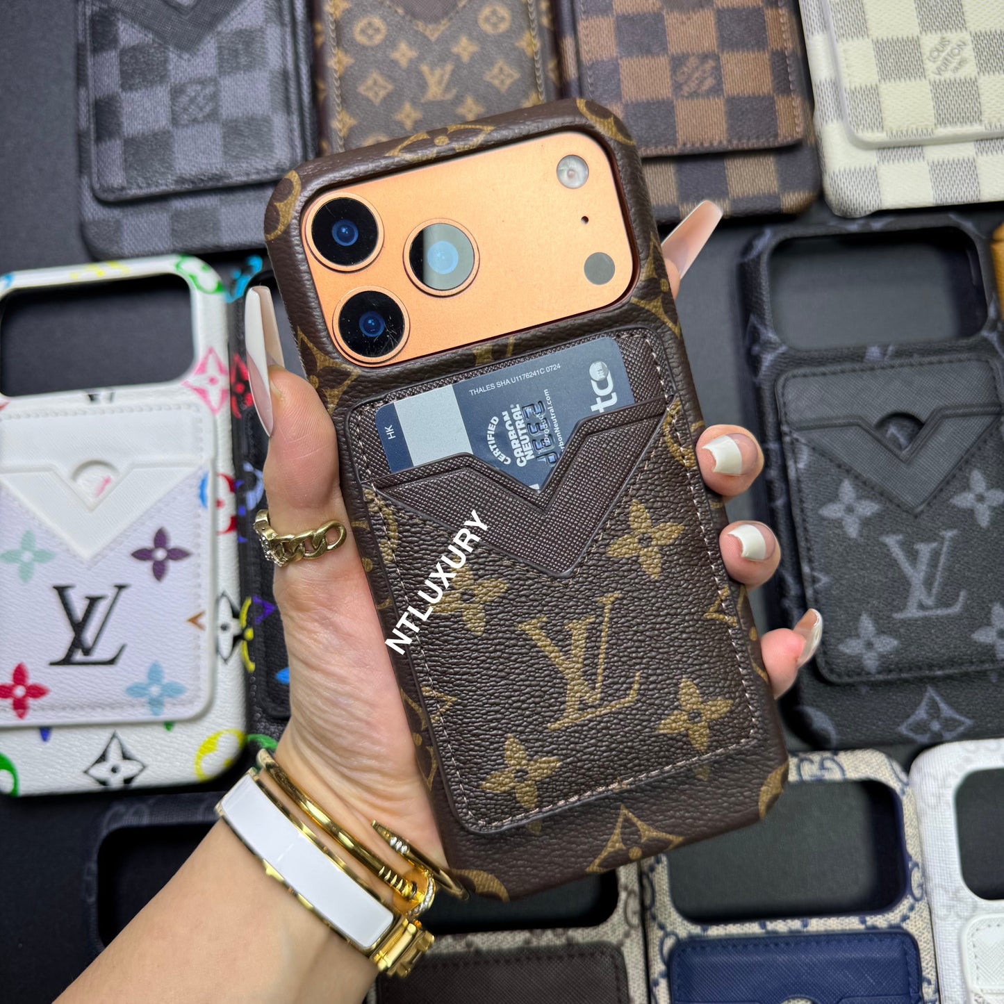 Traditional Love Magsafe Phone Case with Pocket Purse