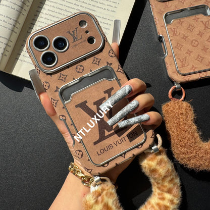 Passion café avec coque de téléphone portable et bande duveteuse