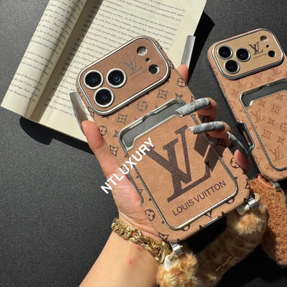 Passion café avec coque de téléphone portable et bande duveteuse