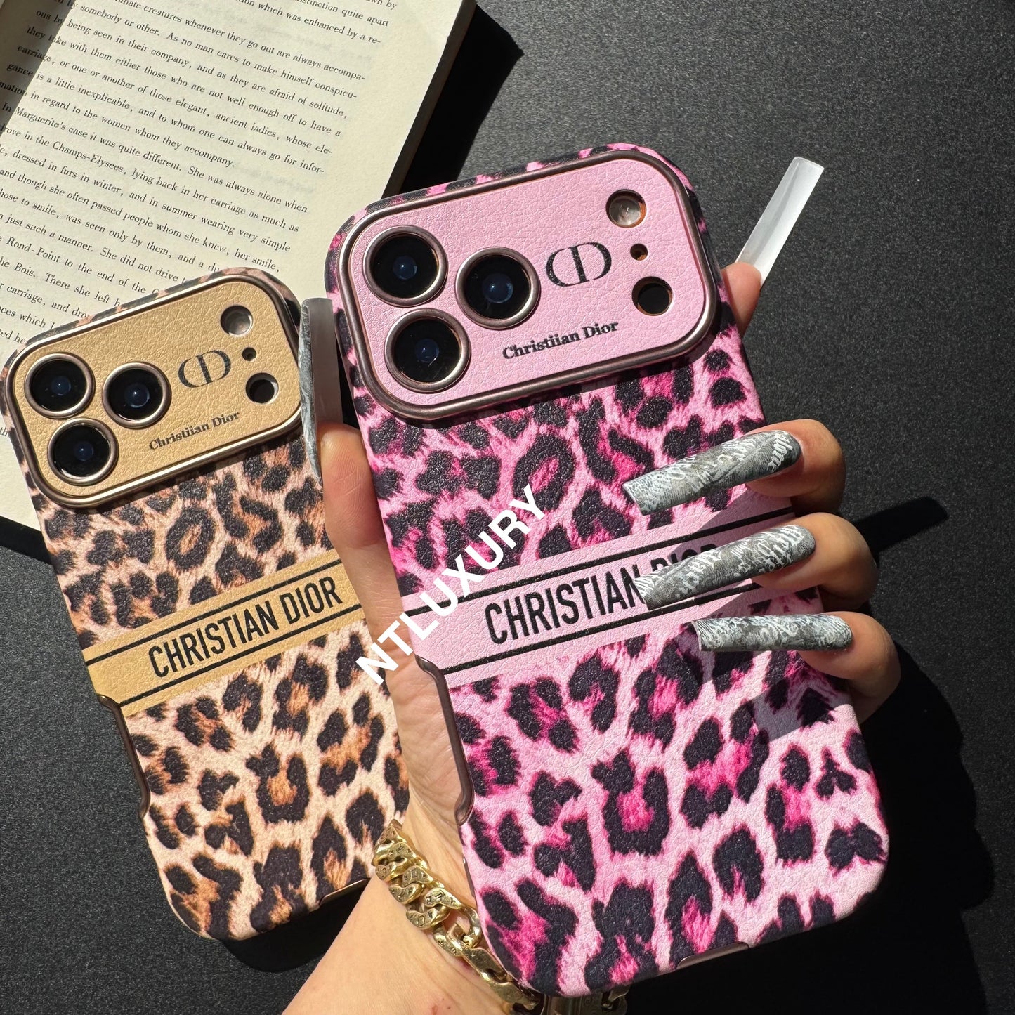 Leopard-Design Love Handyhülle