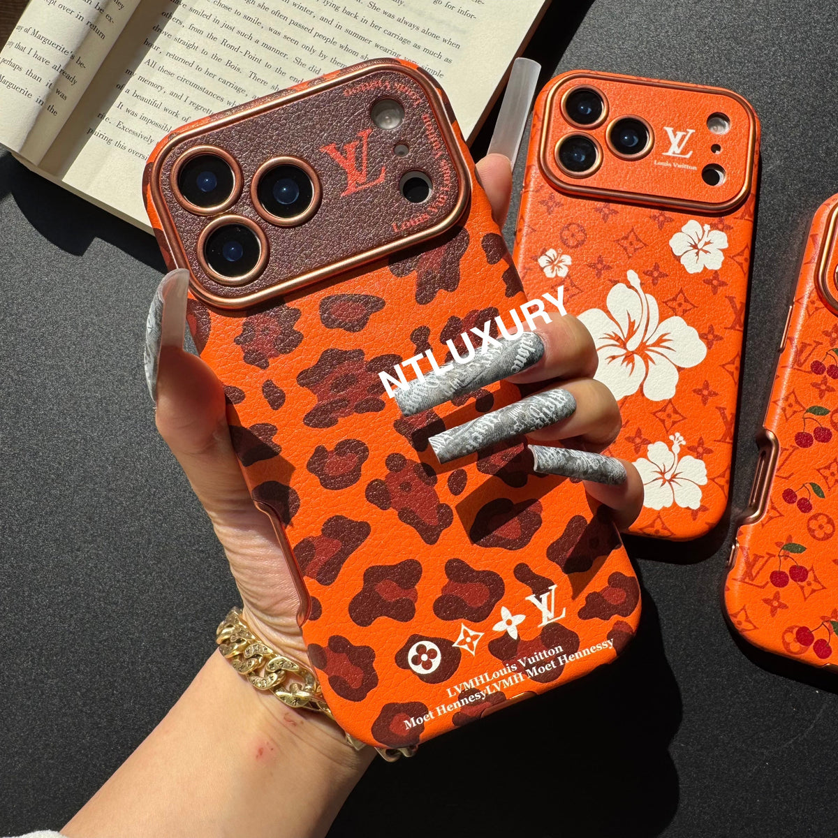 Coque de téléphone Orange Amour Design Unique