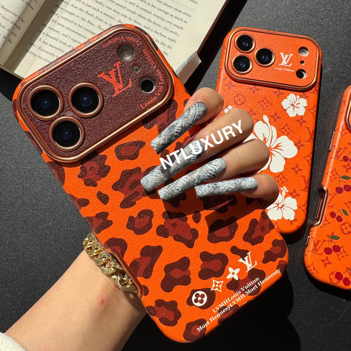 Coque de téléphone Orange Amour Design Unique