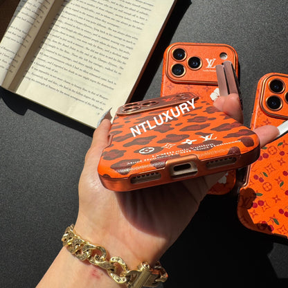 Coque de téléphone Orange Amour Design Unique