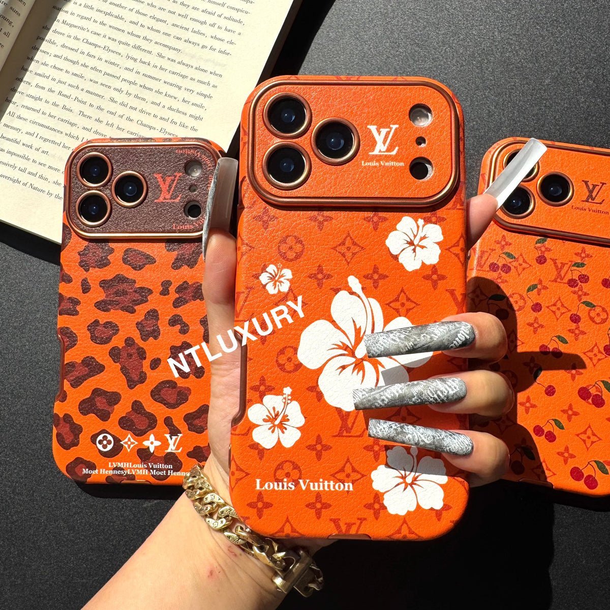 Coque de téléphone Orange Amour Design Unique