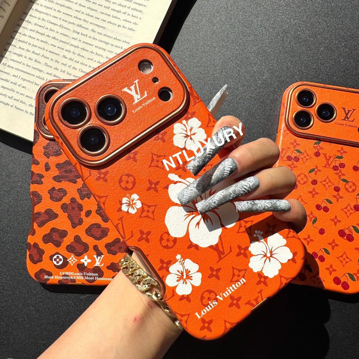 Coque de téléphone Orange Amour Design Unique