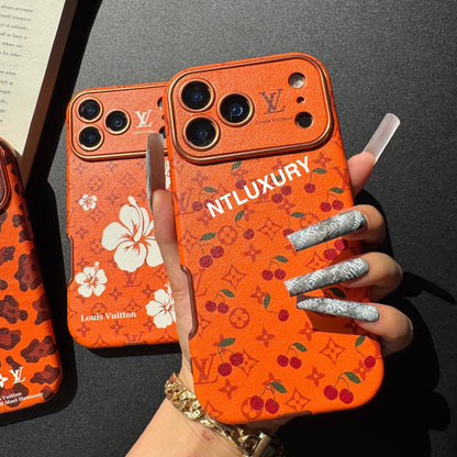 Coque de téléphone Orange Amour Design Unique