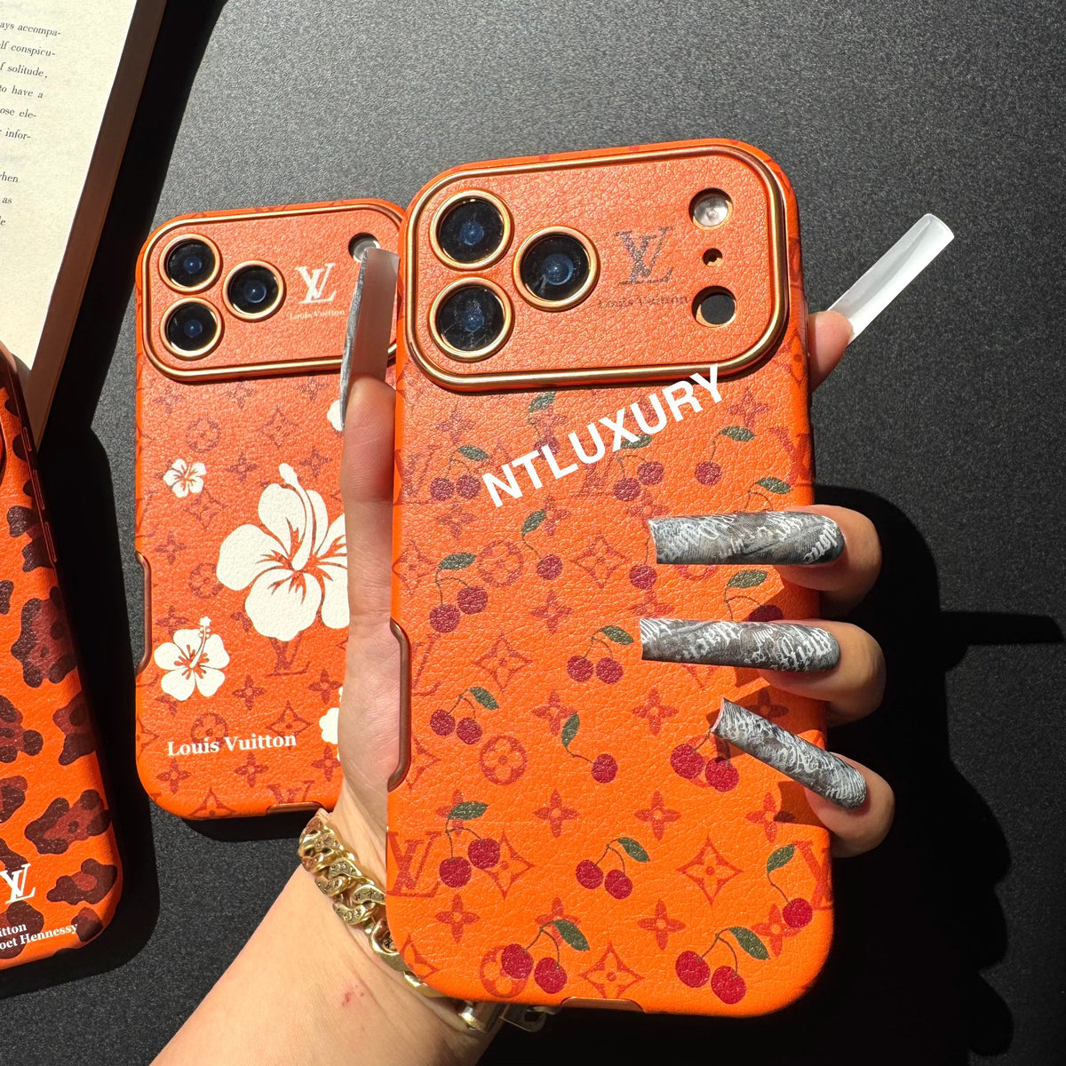 Coque de téléphone Orange Amour Design Unique