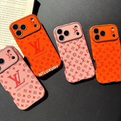 Coque de téléphone Amour Paillettes Oranges