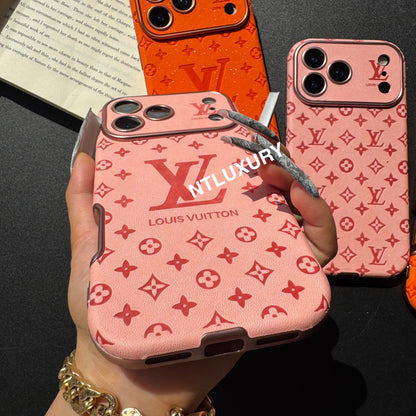 Coque de téléphone Amour Paillettes Oranges