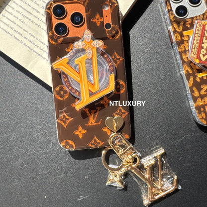 Coque de téléphone Shining Love avec support Magsafe et pendentif (lot de 3)