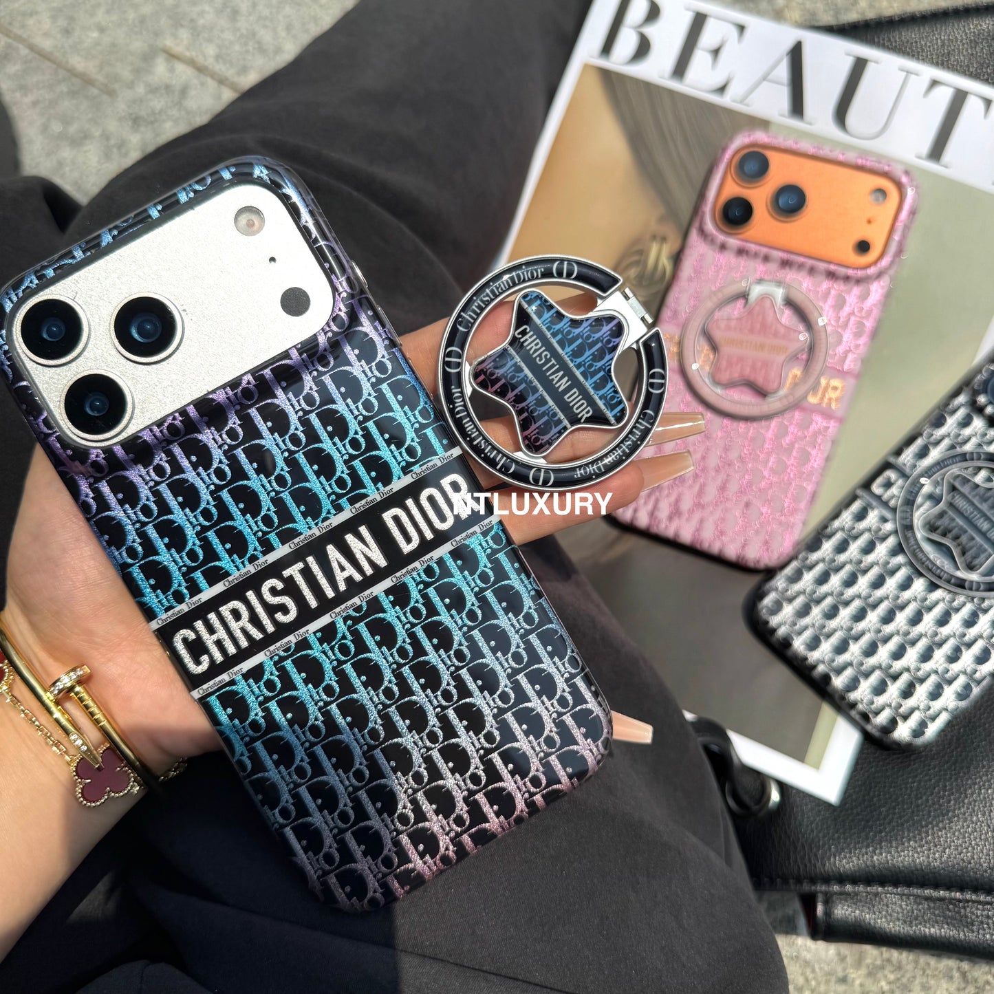 Chameleon Dove Design Magsafe Case with Star Holder
