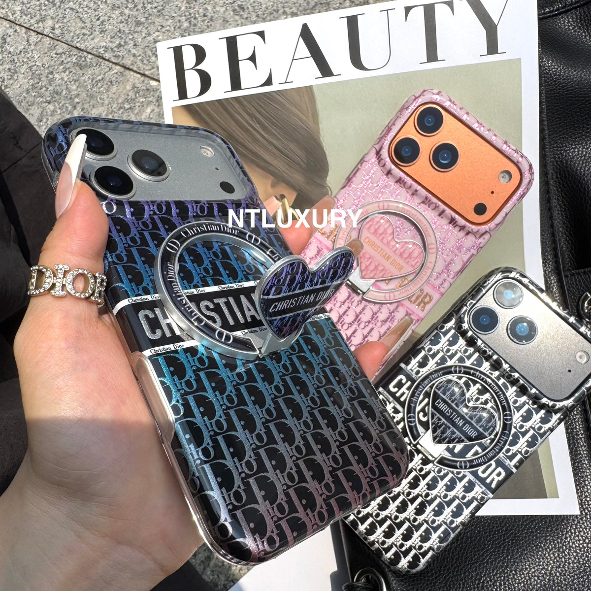 Chameleon Dove Design Magsafe Case with Heart Holder