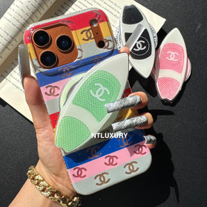 Colorful C Girl Phone Case with Magsafe Holder (skateboard)