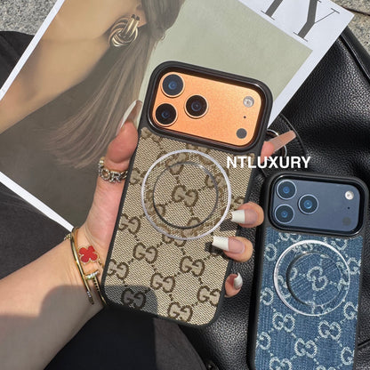 Denim Good Girl Magsafe Phone Case With Magsafe Holder