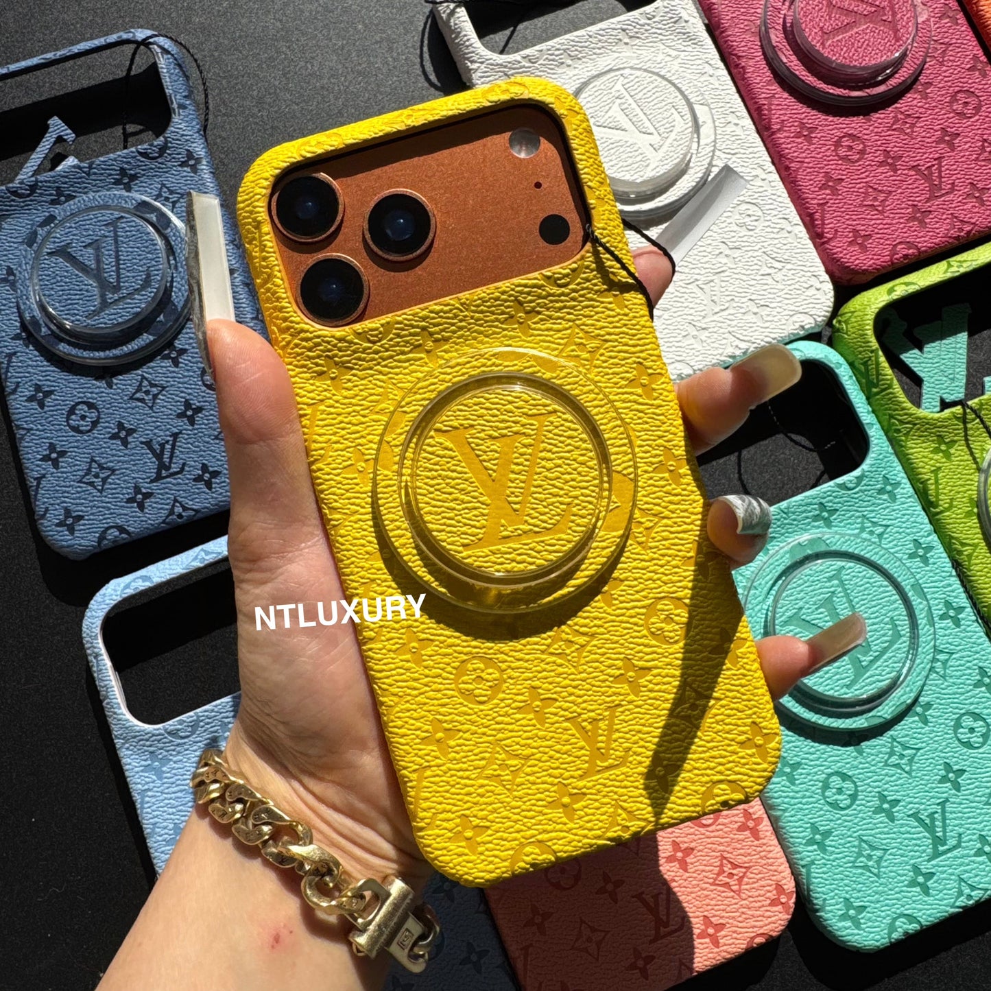 Fancy Colorful Design Phone Case with Magsafe Holder