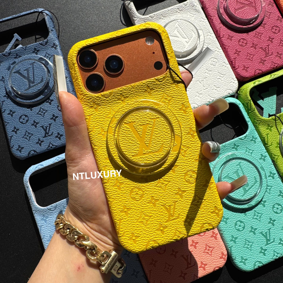 Coque de téléphone fantaisie au design coloré avec support MagSafe