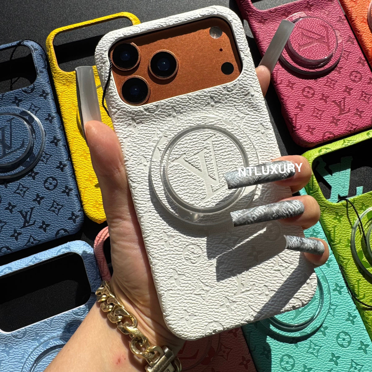 Coque de téléphone fantaisie au design coloré avec support MagSafe