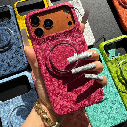 Coque de téléphone fantaisie au design coloré avec support MagSafe