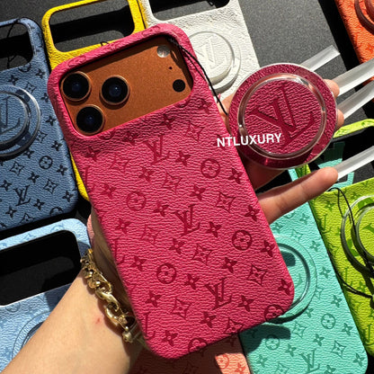 Coque de téléphone fantaisie au design coloré avec support MagSafe