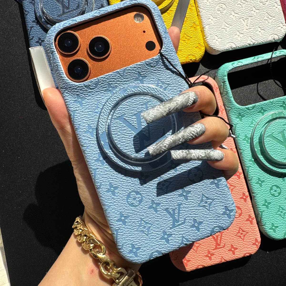 Coque de téléphone fantaisie au design coloré avec support MagSafe