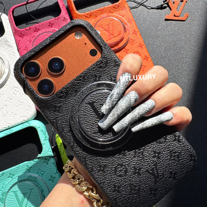 Coque de téléphone fantaisie au design coloré avec support MagSafe
