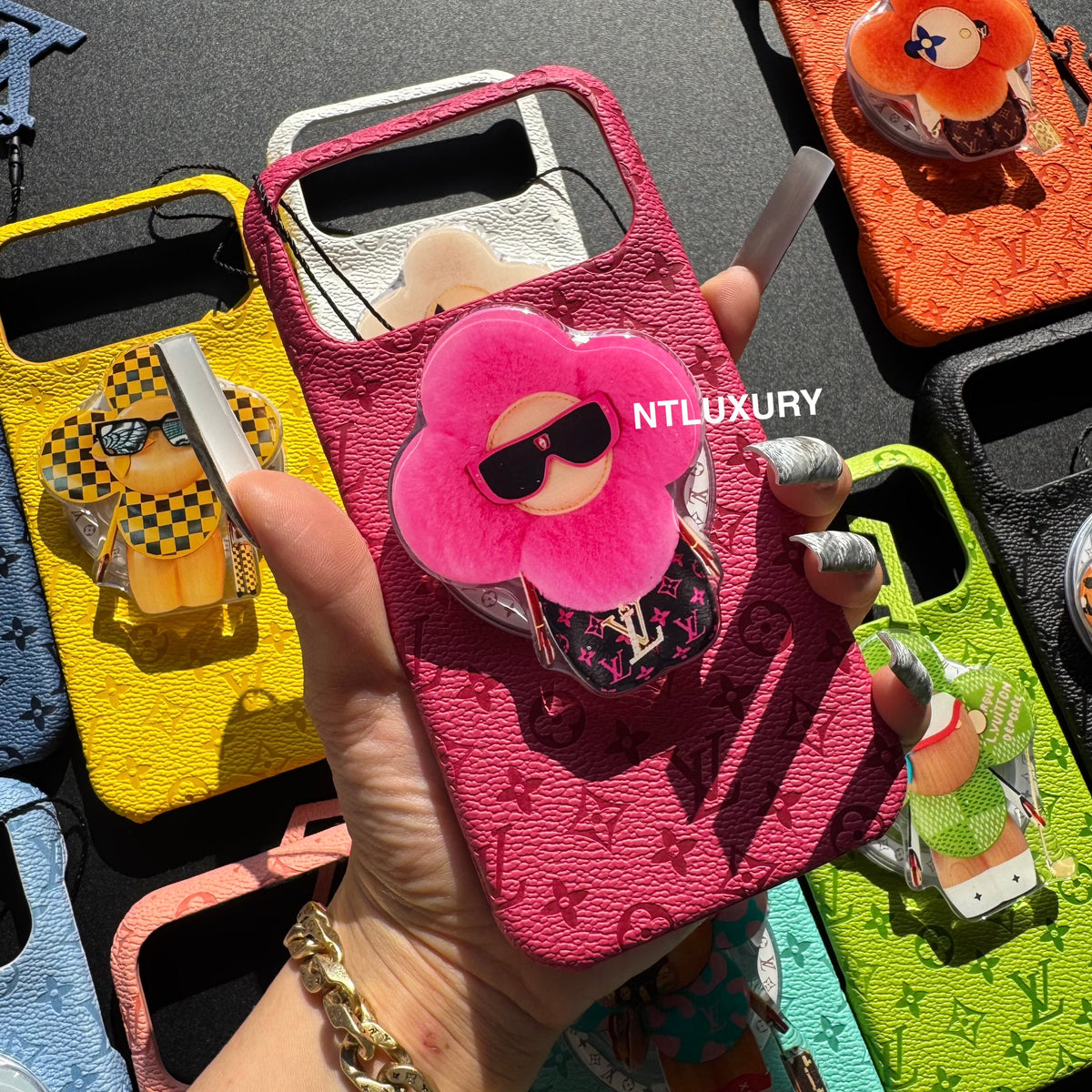 Coque de téléphone au design coloré avec support Magsafe élégant