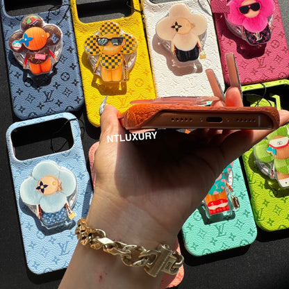 Coque de téléphone au design coloré avec support Magsafe élégant