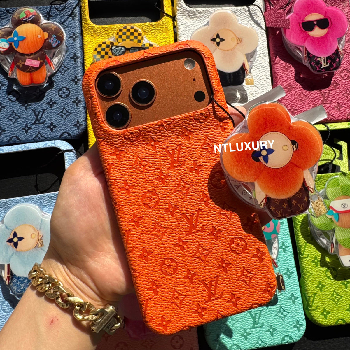 Coque de téléphone au design coloré avec support Magsafe élégant