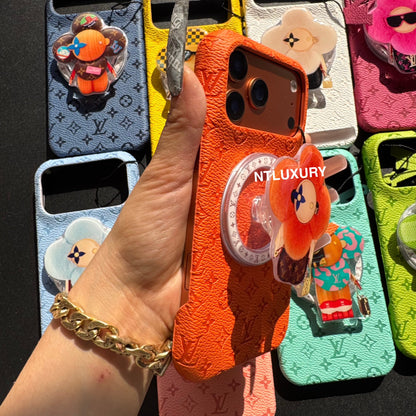 Coque de téléphone au design coloré avec support Magsafe élégant