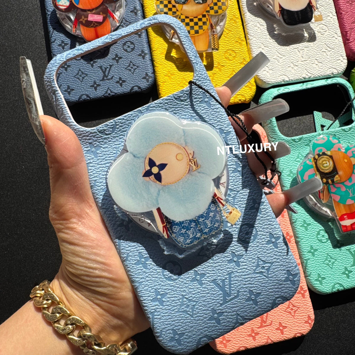 Coque de téléphone au design coloré avec support Magsafe élégant