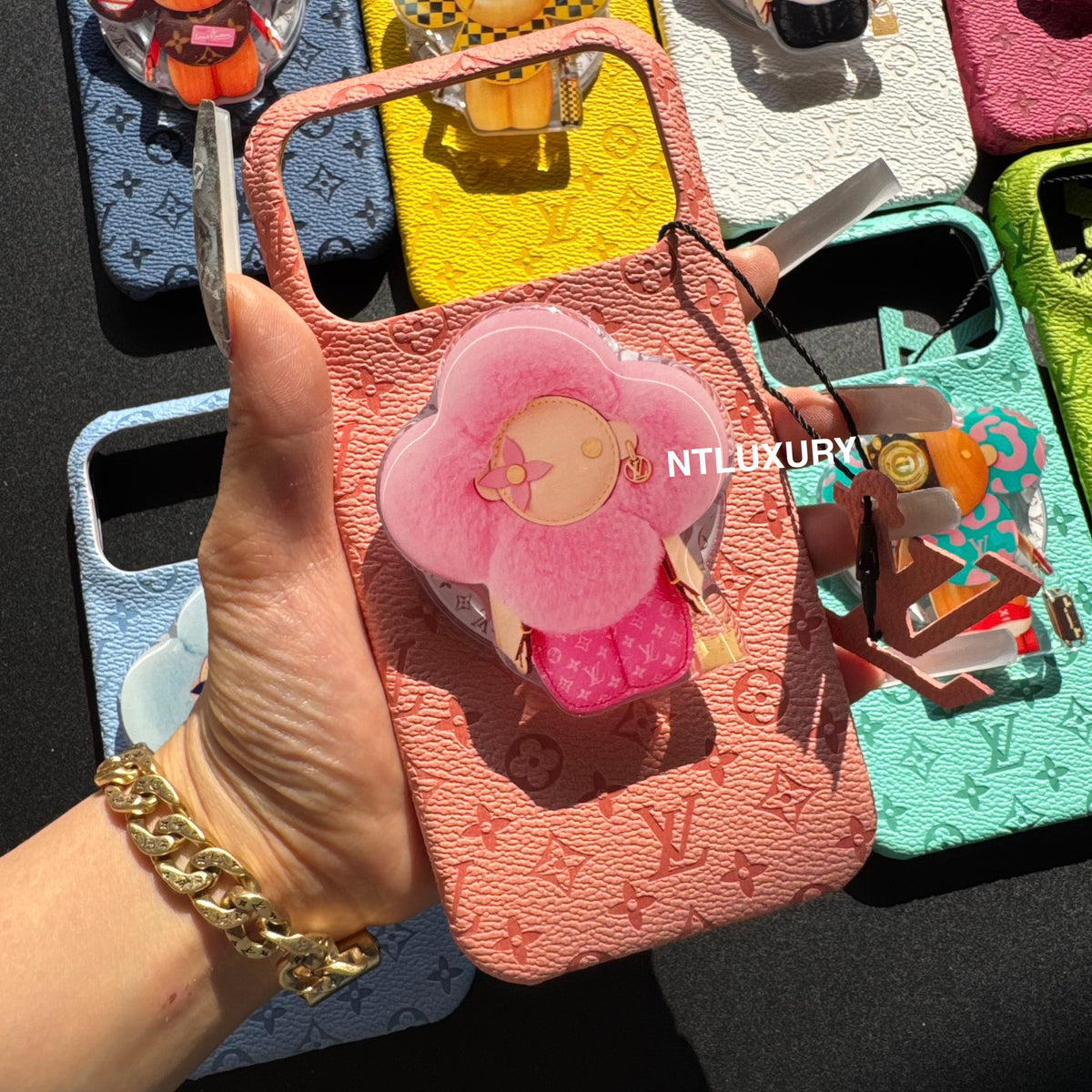 Coque de téléphone au design coloré avec support Magsafe élégant