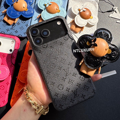 Coque de téléphone au design coloré avec support Magsafe pour poupée