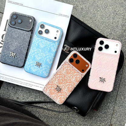 Colorful Transparent Lace Dove Phone Case
