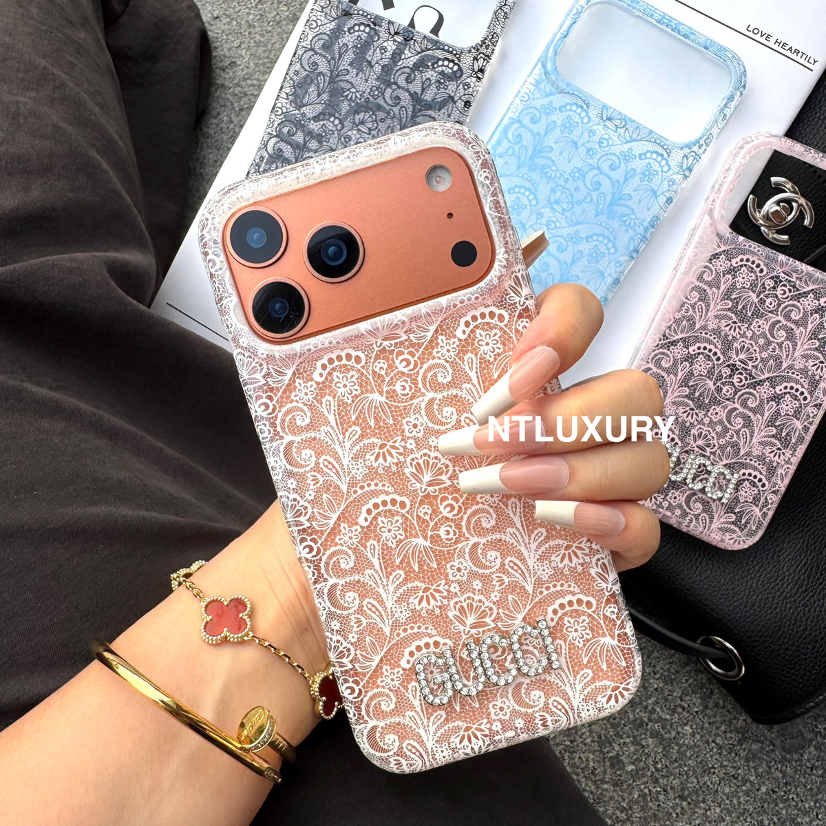 Colorful Transparent Lace Good Phone Case