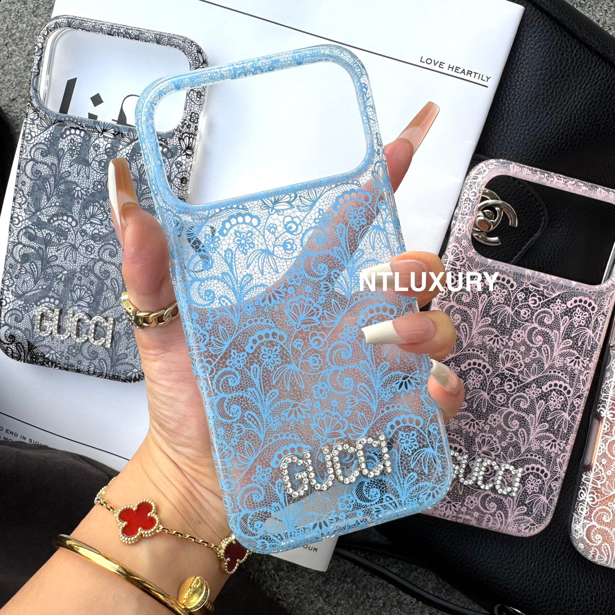 Colorful Transparent Lace Good Phone Case