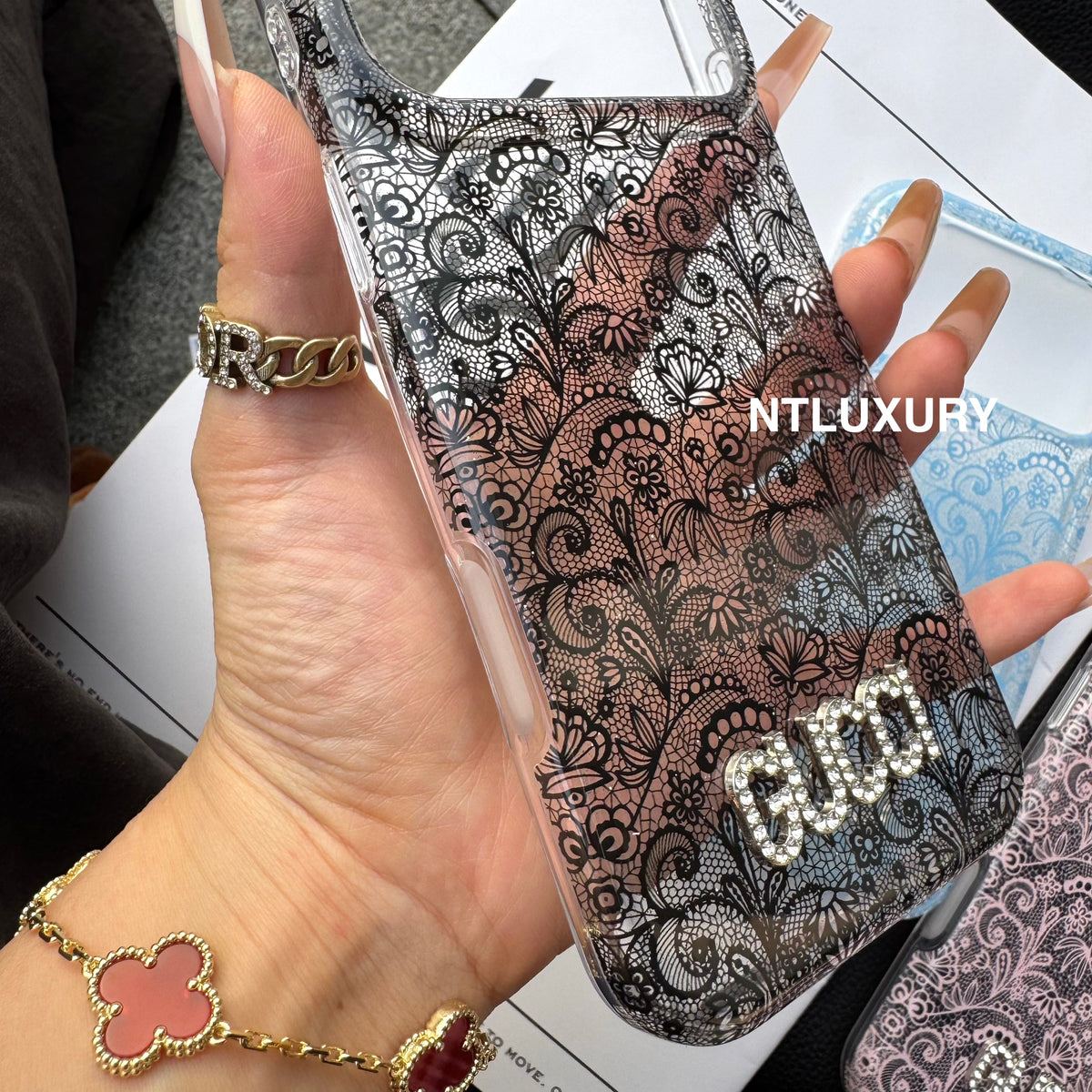 Colorful Transparent Lace Good Phone Case