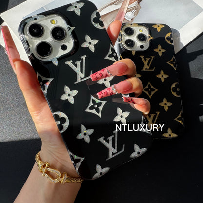 Golden Silver Love iPhone Case