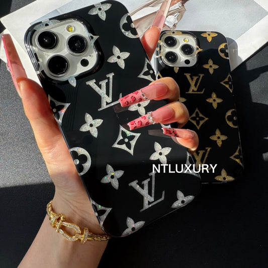 Coque iPhone Amour Doré Argenté