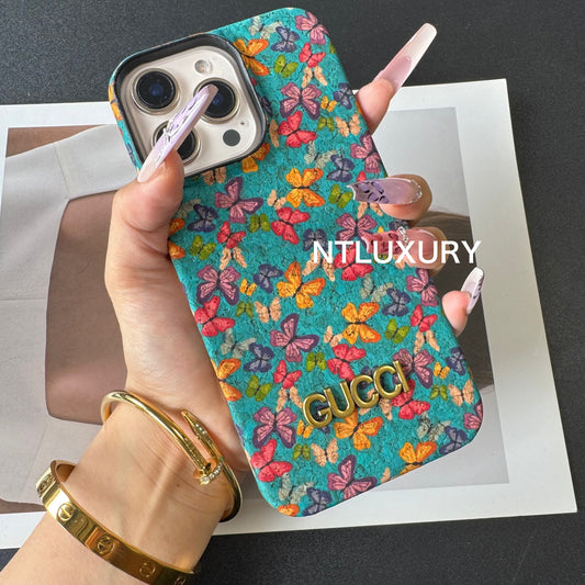 Coque de téléphone élégante avec motif floral
