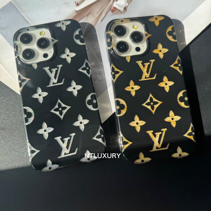 Golden Silver Love iPhone Case