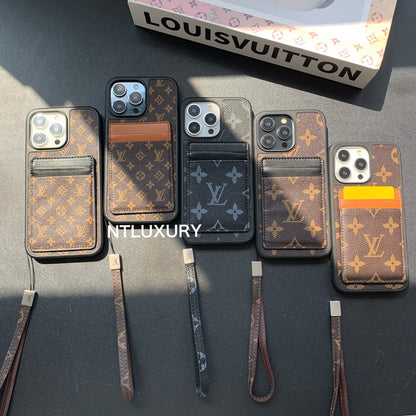 Traditional Card Pocket Samsung Case with Rope (3 Pieces)