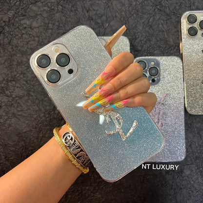 Glitter Shiny Yes Girl Phone Case For iPhone