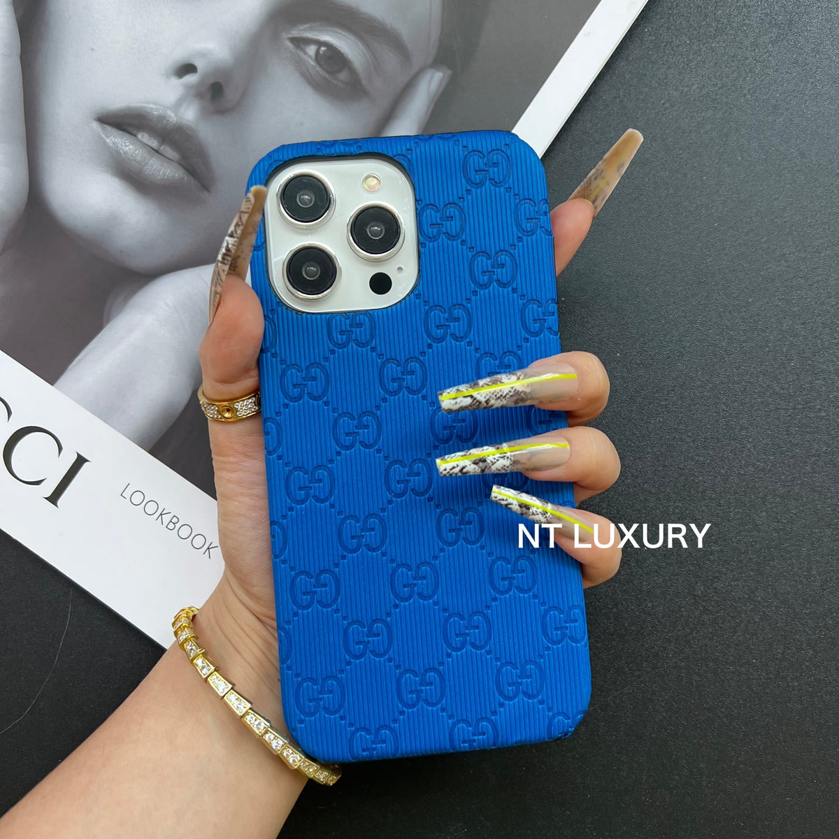 Colorful Full Good Design Phone Case (Blue)