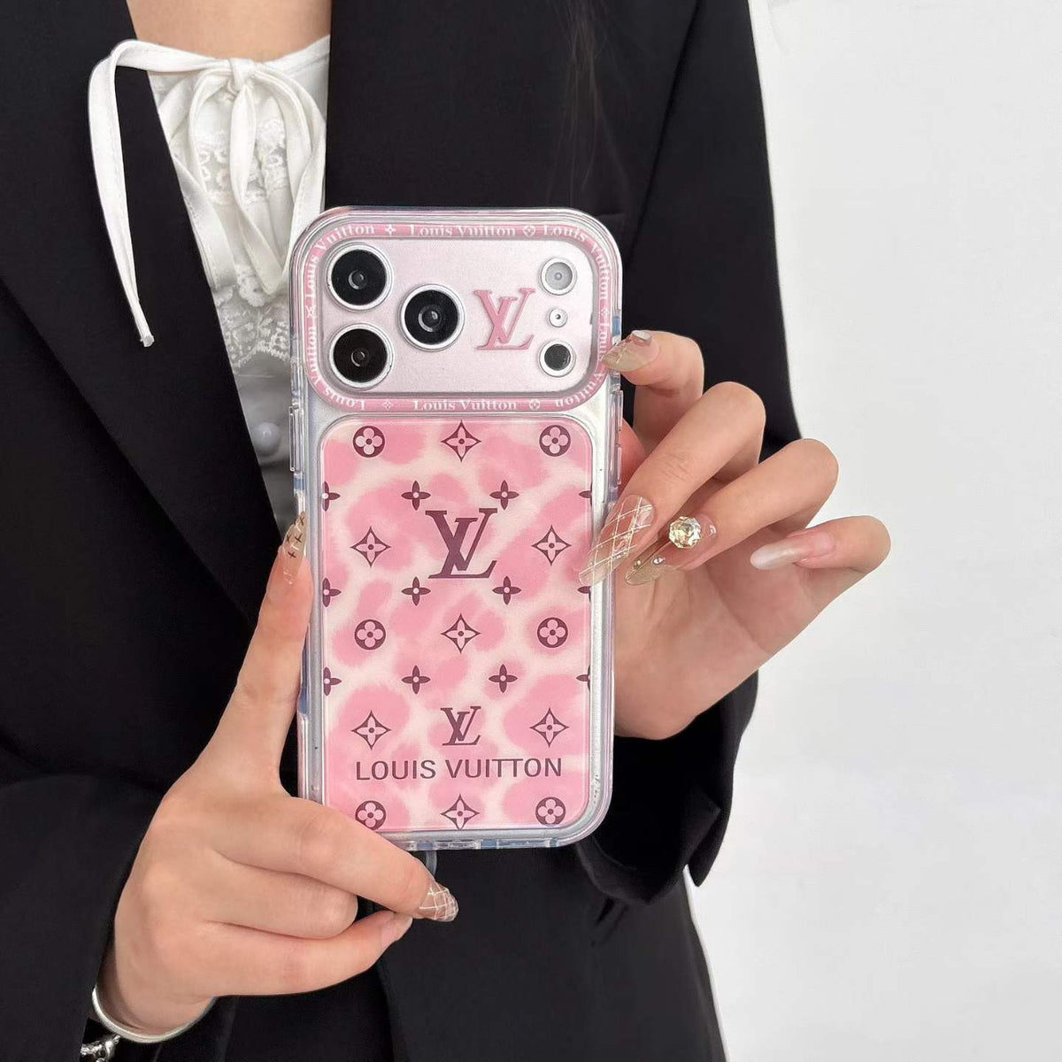 Pink Love Dots Design Fancy Phone Case