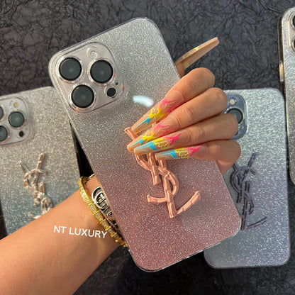 Glitter Shiny Yes Girl Phone Case For iPhone