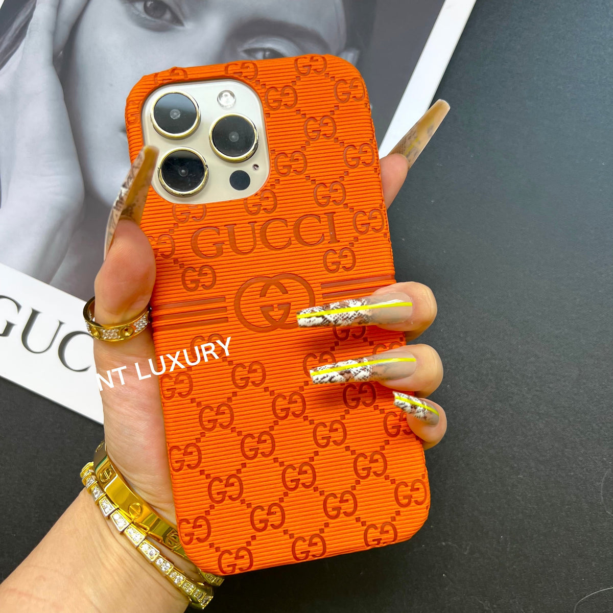 Bunte Handyhülle mit gutem Design (Orange)