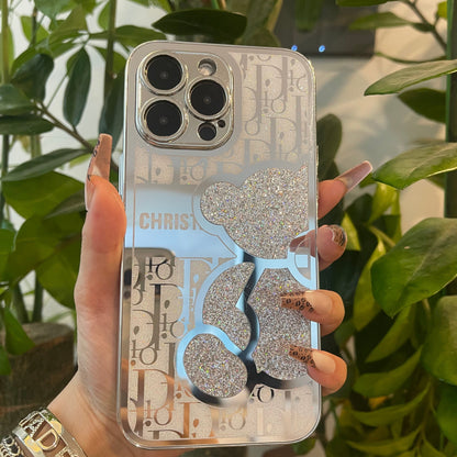 Coque de téléphone Ours Miroir - *UNE FOIS REÇUE, RETIRER LA COUCHE DE PLASTIQUE*